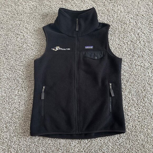 Patagonia Synchilla Mens Sz Medium Fleece Vest Black M Zip Up/Pockets - Picture 8 of 8